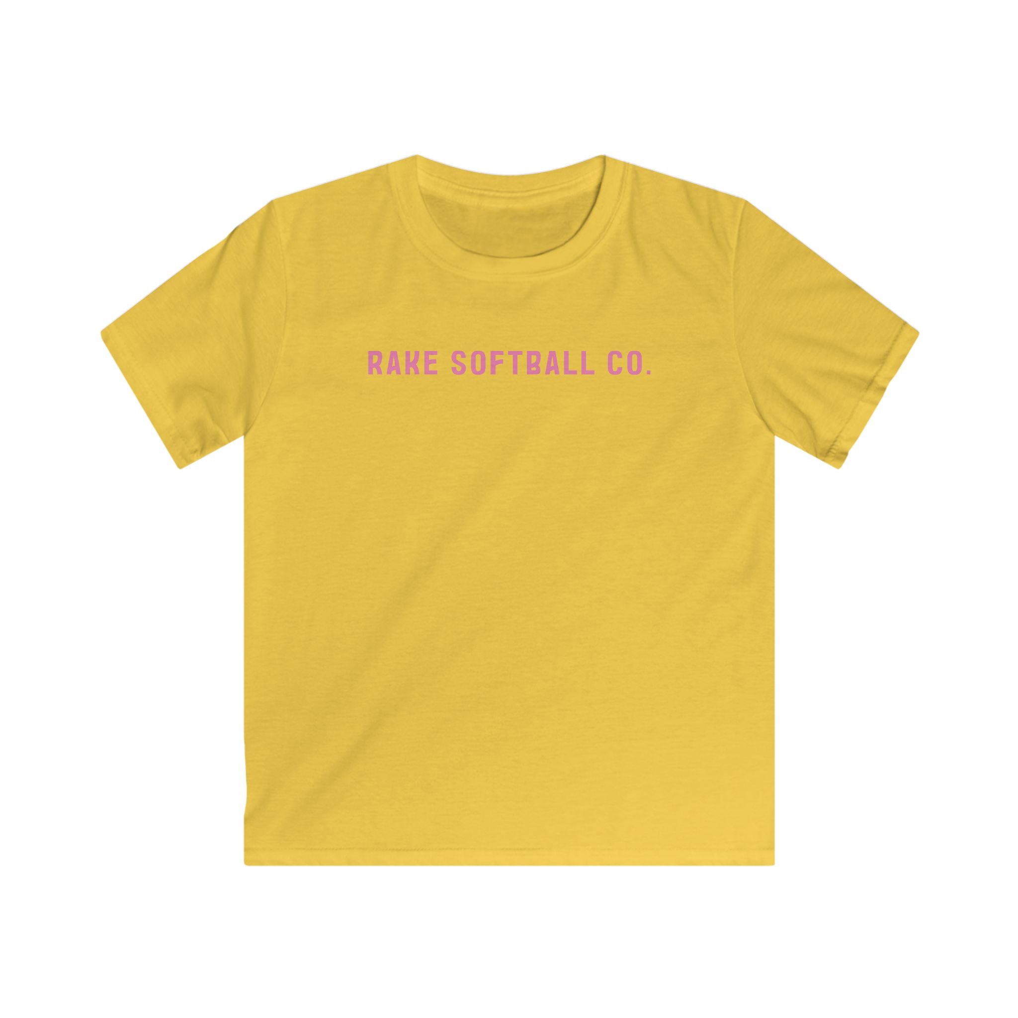 Kids Rake Softball Company Tee - Rake Baseball Company - RAKE BASEBALL | BASEBALL T-SHIRT | BASEBALL CLOTHING | GOOD VIBES ONLY