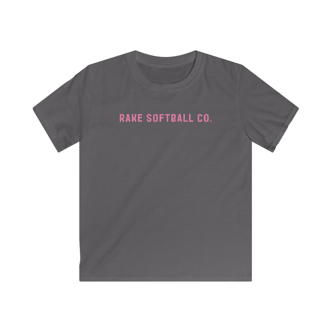 Kids Rake Softball Company Tee - Rake Baseball Company - RAKE BASEBALL | BASEBALL T-SHIRT | BASEBALL CLOTHING | GOOD VIBES ONLY
