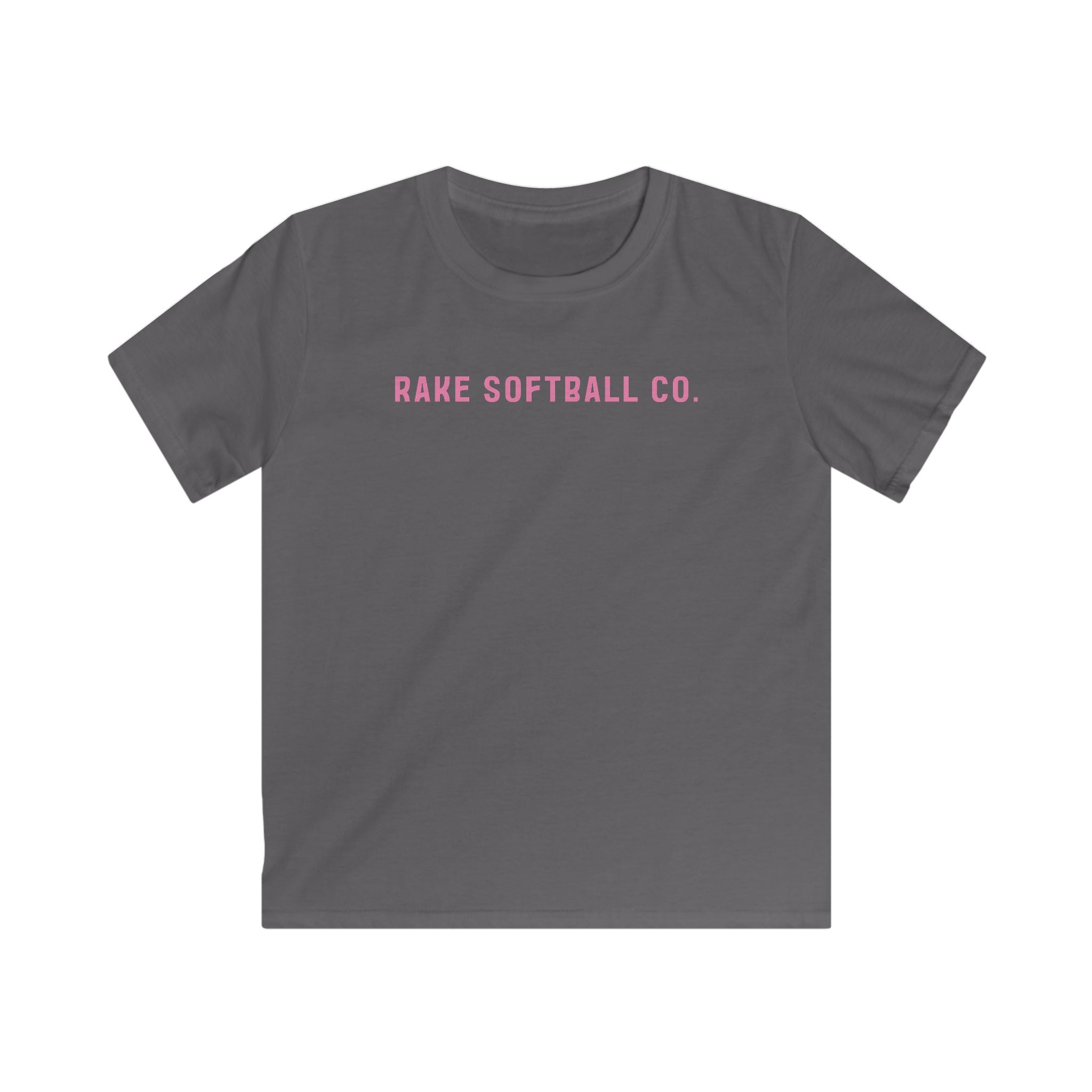 Kids Rake Softball Company Tee - Rake Baseball Company - RAKE BASEBALL | BASEBALL T-SHIRT | BASEBALL CLOTHING | GOOD VIBES ONLY