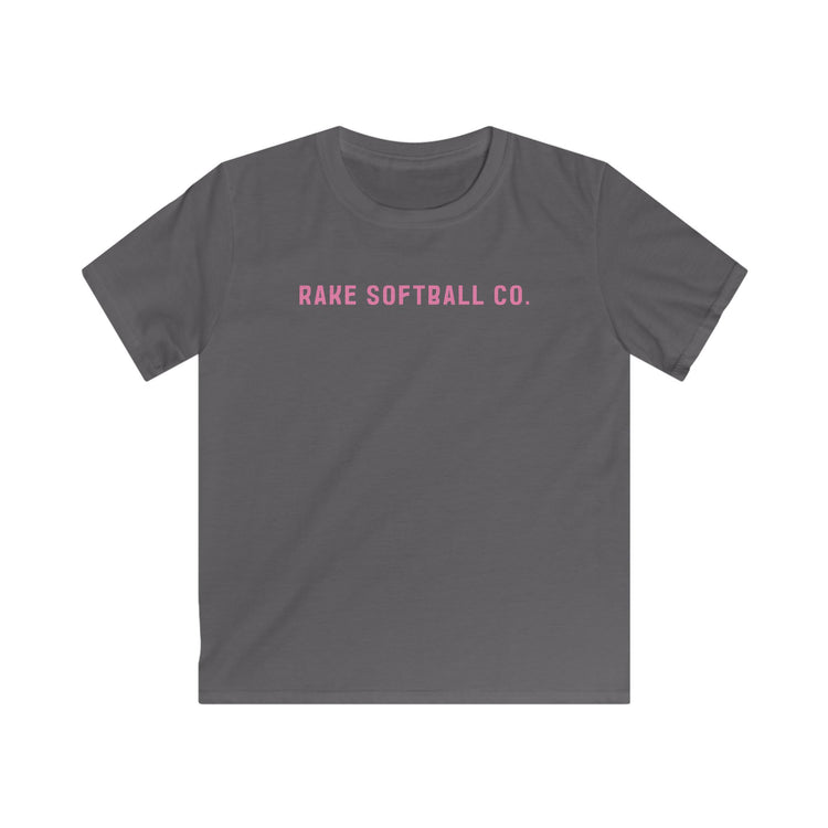 Kids Rake Softball Company Tee - Rake Baseball Company - RAKE BASEBALL | BASEBALL T-SHIRT | BASEBALL CLOTHING | GOOD VIBES ONLY