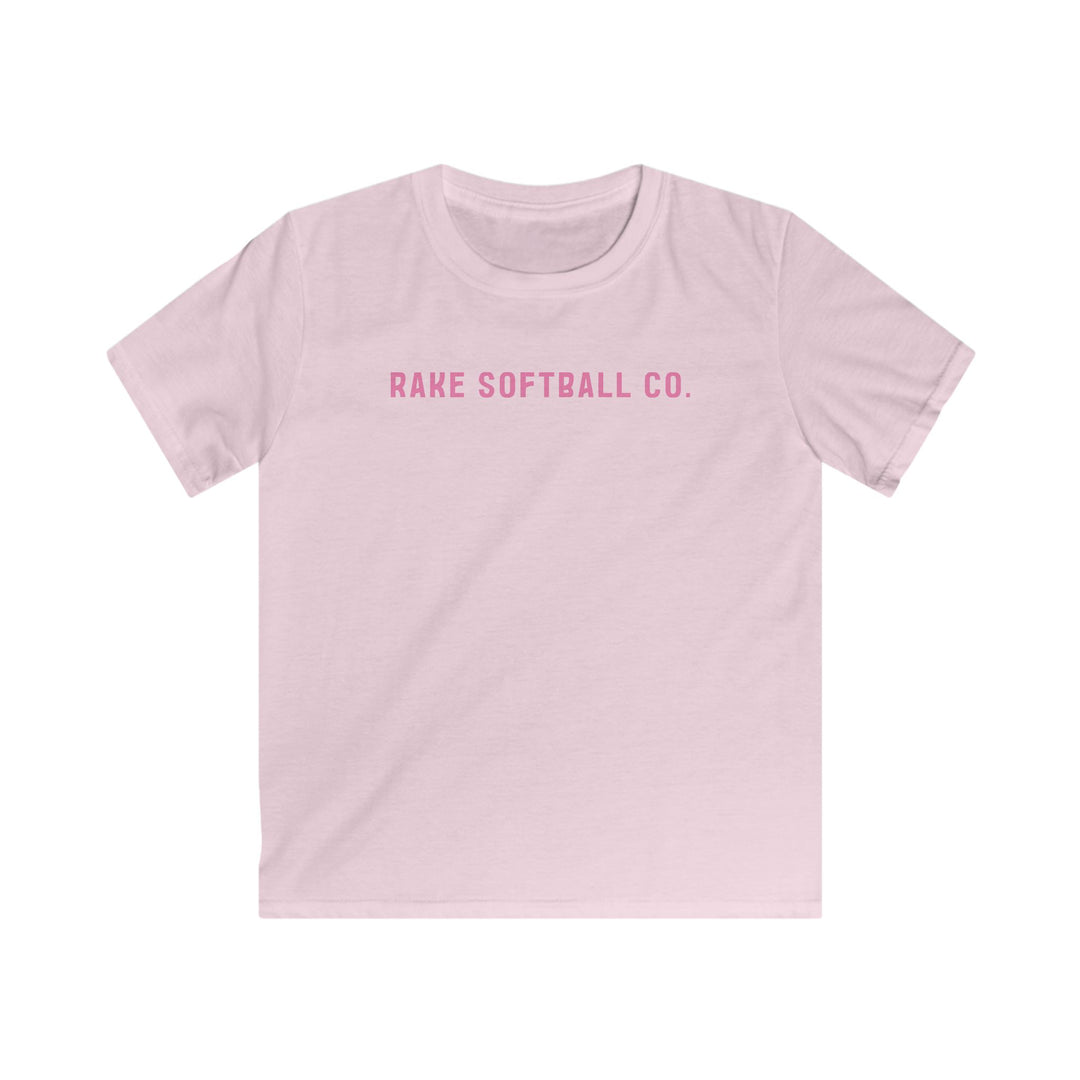 Kids Rake Softball Company Tee - Rake Baseball Company - RAKE BASEBALL | BASEBALL T-SHIRT | BASEBALL CLOTHING | GOOD VIBES ONLY