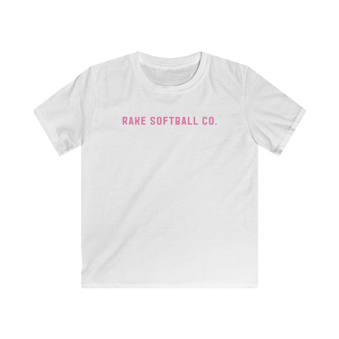 Kids Rake Softball Company Tee - Rake Baseball Company - RAKE BASEBALL | BASEBALL T-SHIRT | BASEBALL CLOTHING | GOOD VIBES ONLY