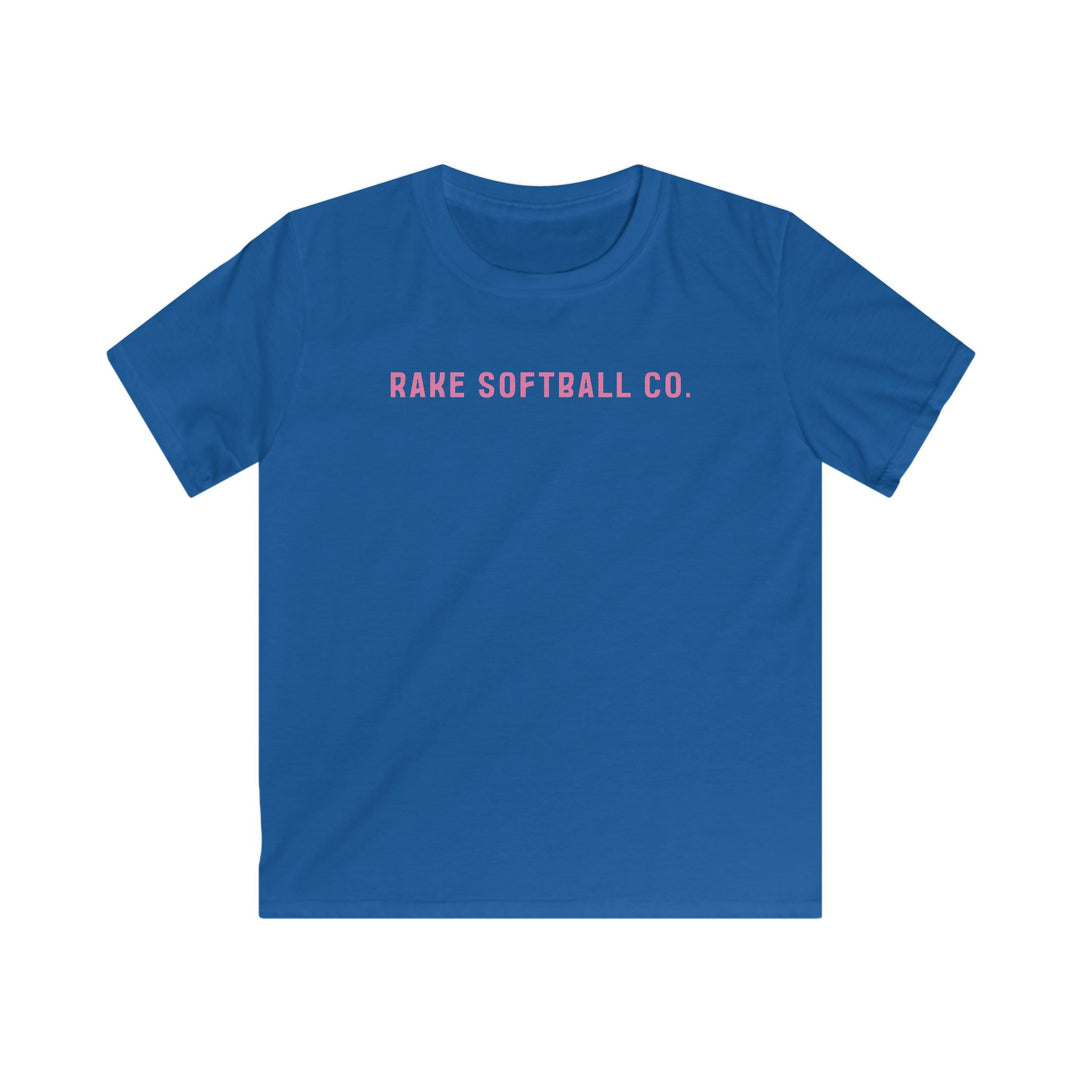 Kids Rake Softball Company Tee - Rake Baseball Company - RAKE BASEBALL | BASEBALL T-SHIRT | BASEBALL CLOTHING | GOOD VIBES ONLY