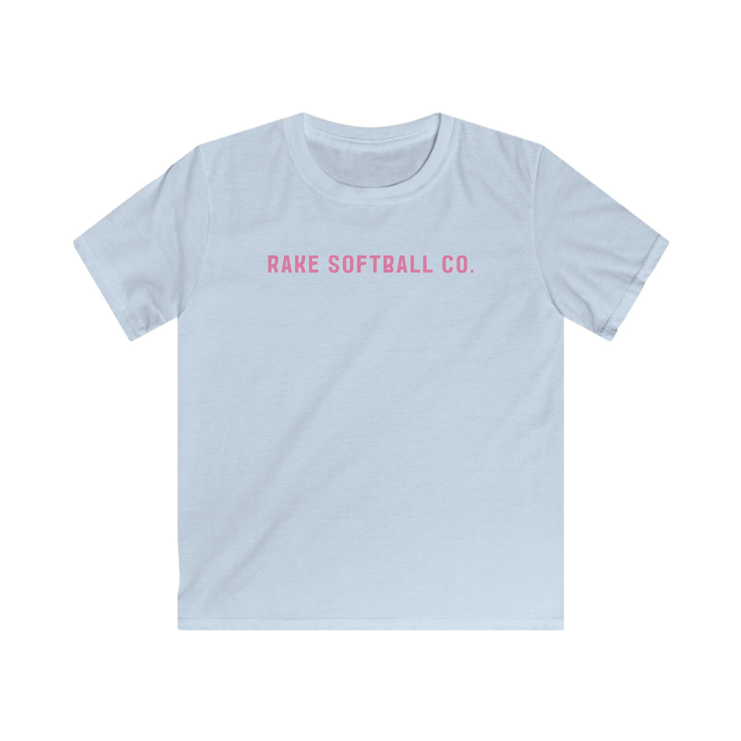 Kids Rake Softball Company Tee - Rake Baseball Company - RAKE BASEBALL | BASEBALL T-SHIRT | BASEBALL CLOTHING | GOOD VIBES ONLY