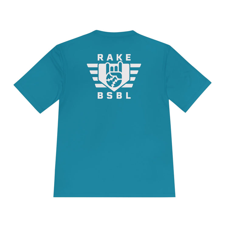 Rake Flag Dry Fit Tee - Rake Baseball Company - RAKE BASEBALL | BASEBALL T-SHIRT | BASEBALL CLOTHING | GOOD VIBES ONLY