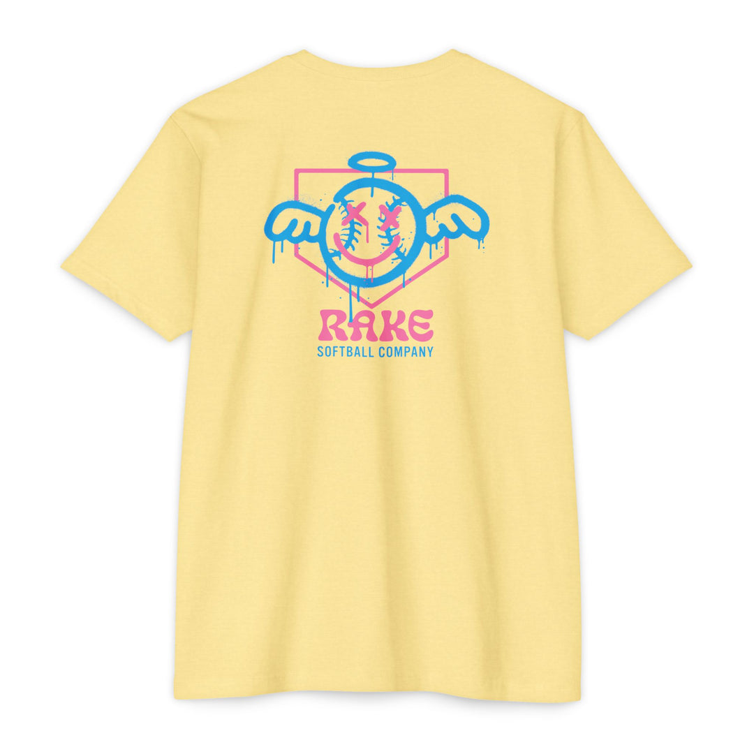 She Angel Drip Softball Tee - Rake Baseball Company - RAKE BASEBALL | BASEBALL T-SHIRT | BASEBALL CLOTHING | GOOD VIBES ONLY
