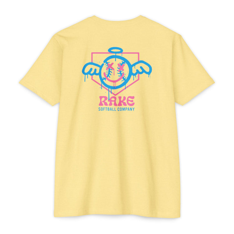 She Angel Drip Softball Tee - Rake Baseball Company - RAKE BASEBALL | BASEBALL T-SHIRT | BASEBALL CLOTHING | GOOD VIBES ONLY