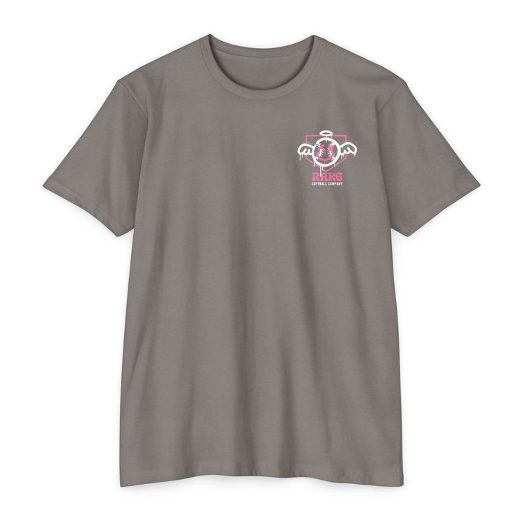 She Angel Drip Softball Tee - Rake Baseball Company - RAKE BASEBALL | BASEBALL T-SHIRT | BASEBALL CLOTHING | GOOD VIBES ONLY