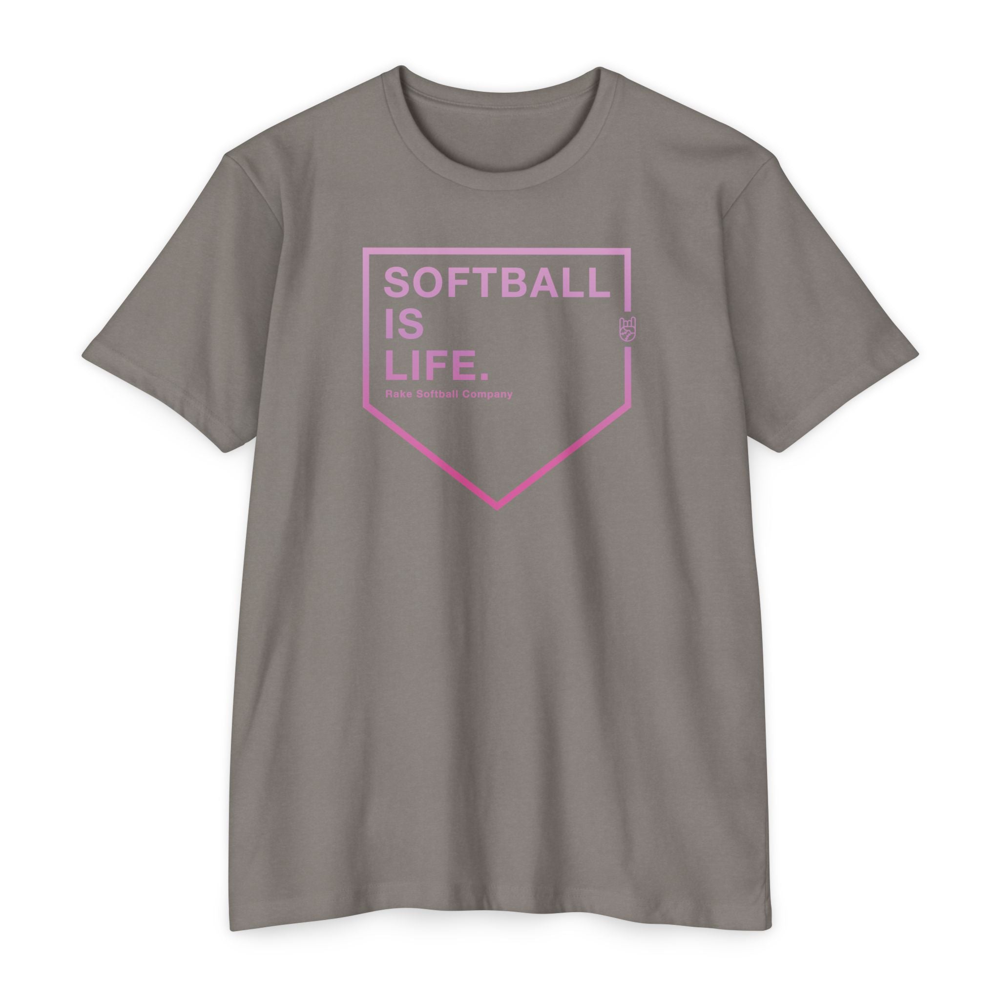 Softball Is Life Tee - Rake Baseball Company - RAKE BASEBALL | BASEBALL T-SHIRT | BASEBALL CLOTHING | GOOD VIBES ONLY