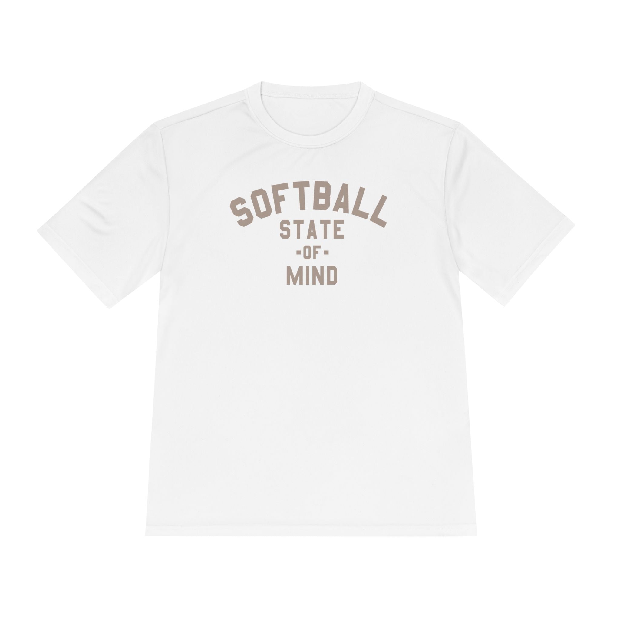 Softball State of Mind Dry Fit Tee - Rake Baseball Company - RAKE BASEBALL | BASEBALL T-SHIRT | BASEBALL CLOTHING | GOOD VIBES ONLY