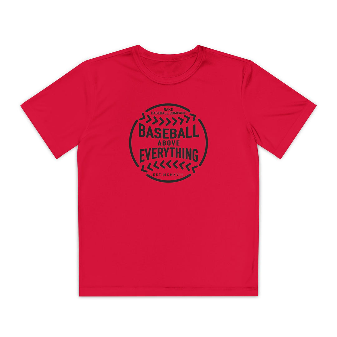Kids Baseball Above Everything Dry Fit Tee