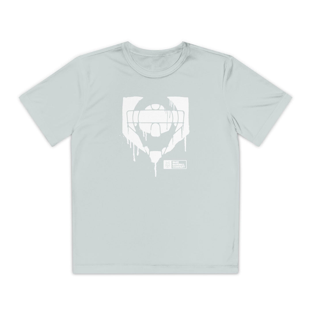 Kids Catcher's Drip Dry Fit Tee - Rake Baseball Company - RAKE BASEBALL | BASEBALL T-SHIRT | BASEBALL CLOTHING | GOOD VIBES ONLY