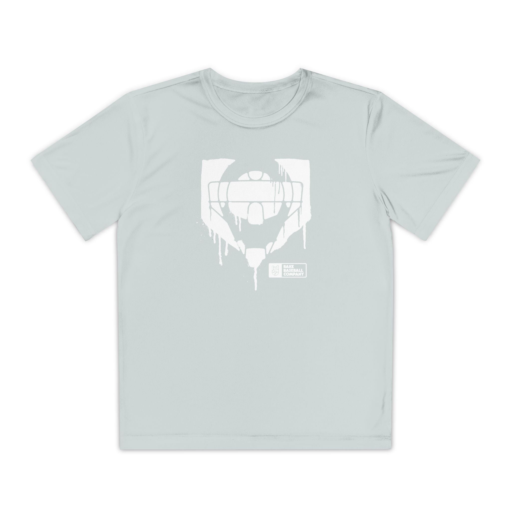 Kids Catcher's Drip Dry Fit Tee - Rake Baseball Company - RAKE BASEBALL | BASEBALL T-SHIRT | BASEBALL CLOTHING | GOOD VIBES ONLY
