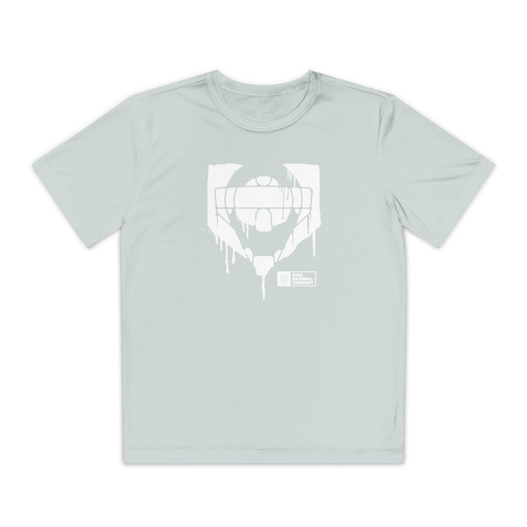 Kids Catcher's Drip Dry Fit Tee - Rake Baseball Company - RAKE BASEBALL | BASEBALL T-SHIRT | BASEBALL CLOTHING | GOOD VIBES ONLY