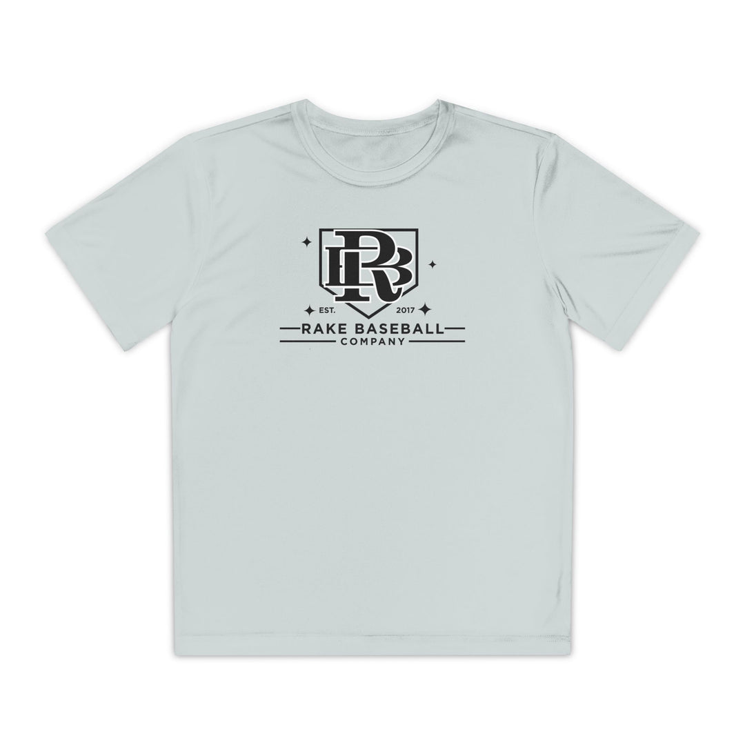 Kids Rake Baseball Homeplate Tee Dry Fit Tee - Rake Baseball Company - RAKE BASEBALL | BASEBALL T-SHIRT | BASEBALL CLOTHING | GOOD VIBES ONLY