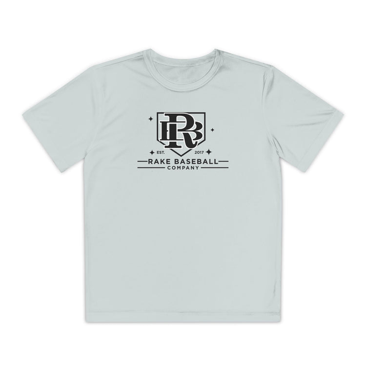 Kids Rake Baseball Homeplate Tee Dry Fit Tee - Rake Baseball Company - RAKE BASEBALL | BASEBALL T-SHIRT | BASEBALL CLOTHING | GOOD VIBES ONLY