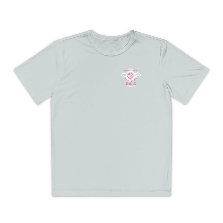 Kids She Angel Drip Softball Dry Fit Tee - Rake Baseball Company - RAKE BASEBALL | BASEBALL T-SHIRT | BASEBALL CLOTHING | GOOD VIBES ONLY