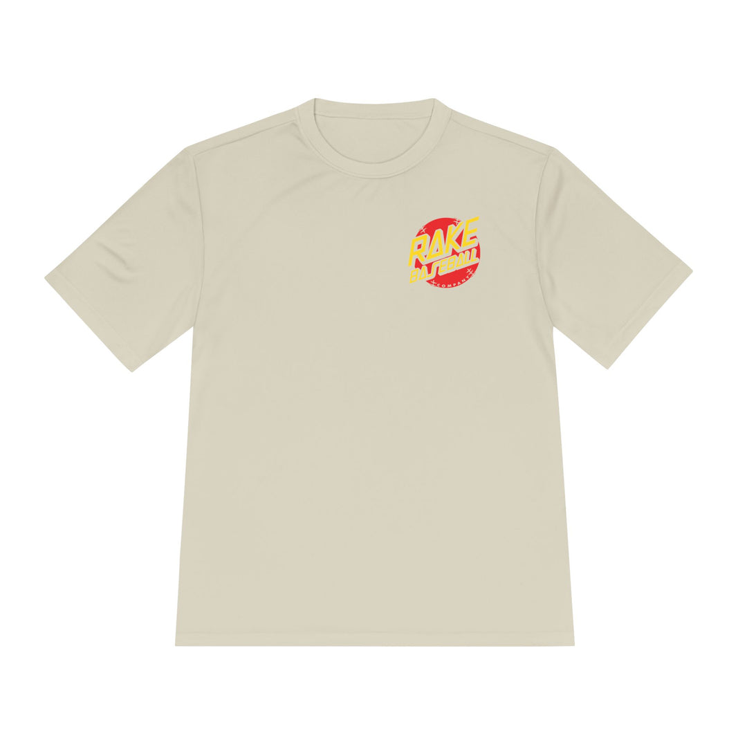 Rake Dot Dry Fit Tee - Rake Baseball Company - RAKE BASEBALL | BASEBALL T-SHIRT | BASEBALL CLOTHING | GOOD VIBES ONLY