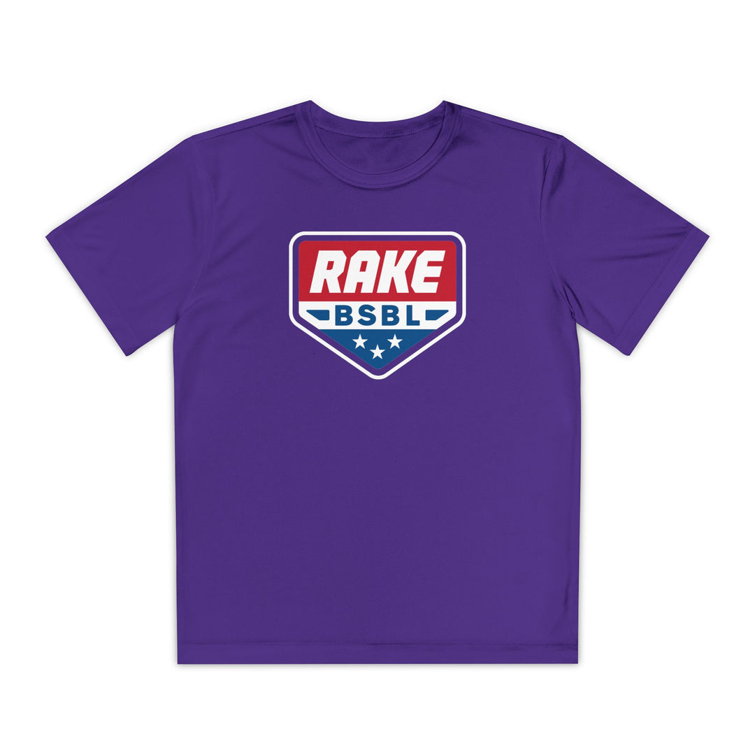 Kids Rake Flag Plate Dry Fit Tee