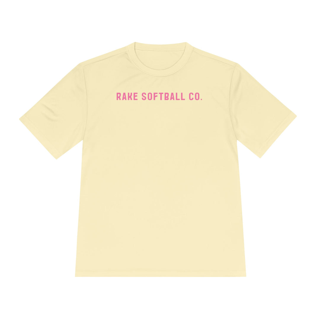 Rake Softball Company Dry Fit Tee - Rake Baseball Company - RAKE BASEBALL | BASEBALL T-SHIRT | BASEBALL CLOTHING | GOOD VIBES ONLY