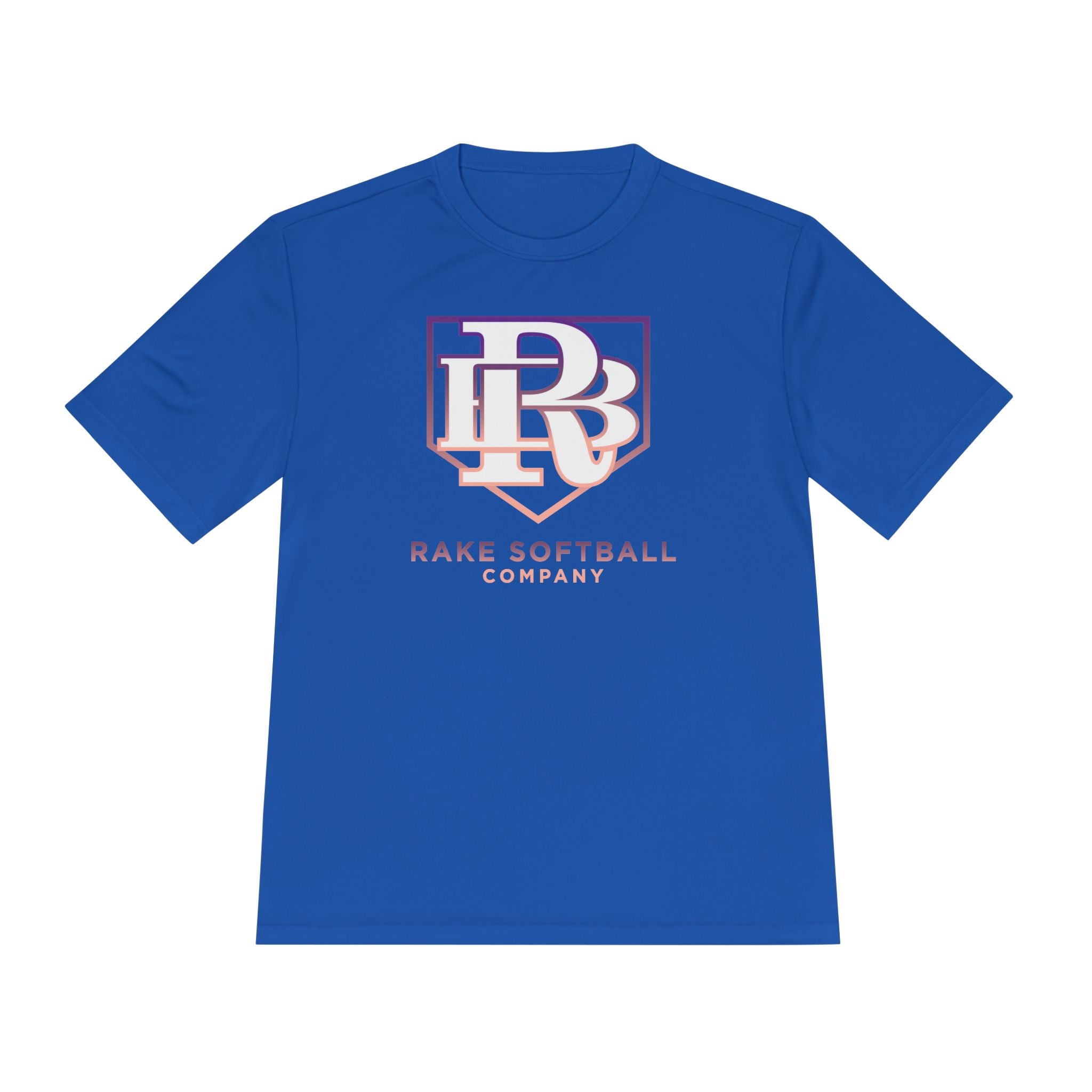 RB Homeplate Softball Dry Fit Tee - Rake Baseball Company - RAKE BASEBALL | BASEBALL T-SHIRT | BASEBALL CLOTHING | GOOD VIBES ONLY
