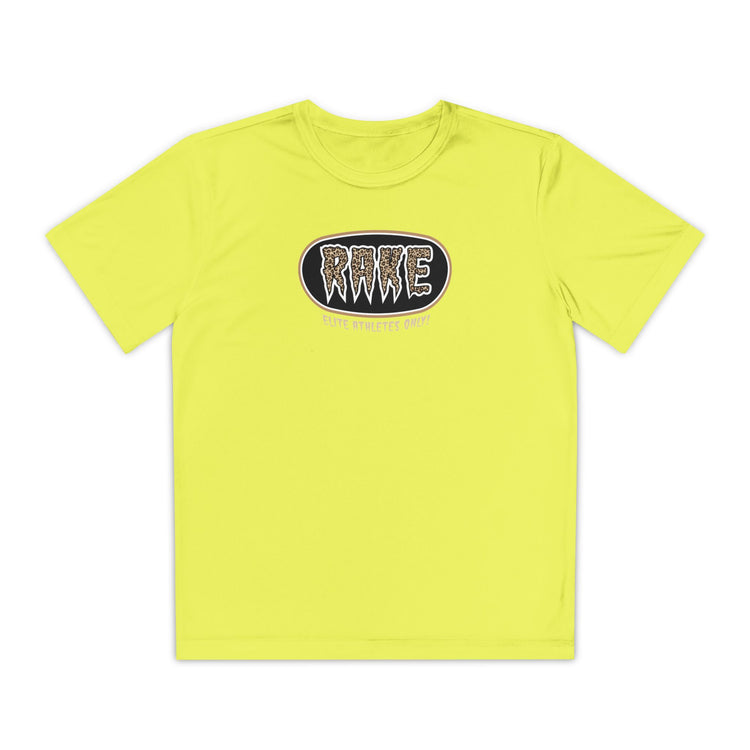 Kids Rake Cheetah Softball Company Dry Fit Tee - Rake Baseball Company - RAKE BASEBALL | BASEBALL T-SHIRT | BASEBALL CLOTHING | GOOD VIBES ONLY