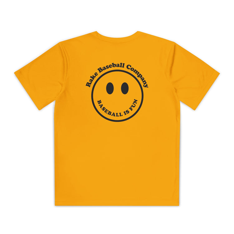 Kids Baseball Is Fun Dry Fit Tee - Rake Baseball Company - RAKE BASEBALL | BASEBALL T-SHIRT | BASEBALL CLOTHING | GOOD VIBES ONLY