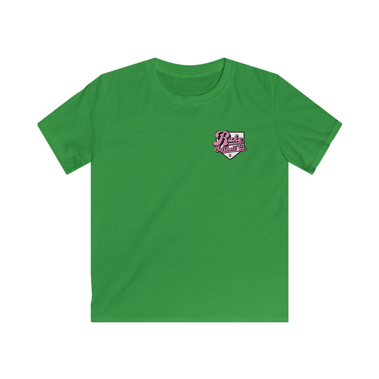 Kids Rake Softball Co. Tee - Rake Baseball Company - RAKE BASEBALL | BASEBALL T-SHIRT | BASEBALL CLOTHING | GOOD VIBES ONLY