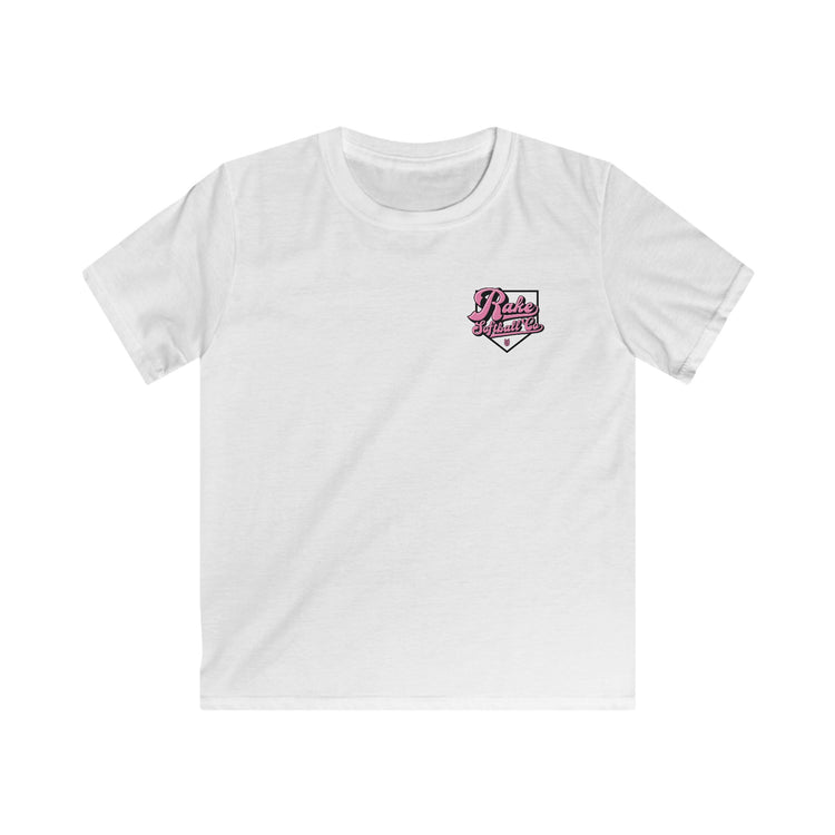 Kids Rake Softball Co. Tee - Rake Baseball Company - RAKE BASEBALL | BASEBALL T-SHIRT | BASEBALL CLOTHING | GOOD VIBES ONLY