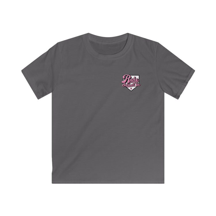Kids Rake Softball Co. Tee - Rake Baseball Company - RAKE BASEBALL | BASEBALL T-SHIRT | BASEBALL CLOTHING | GOOD VIBES ONLY
