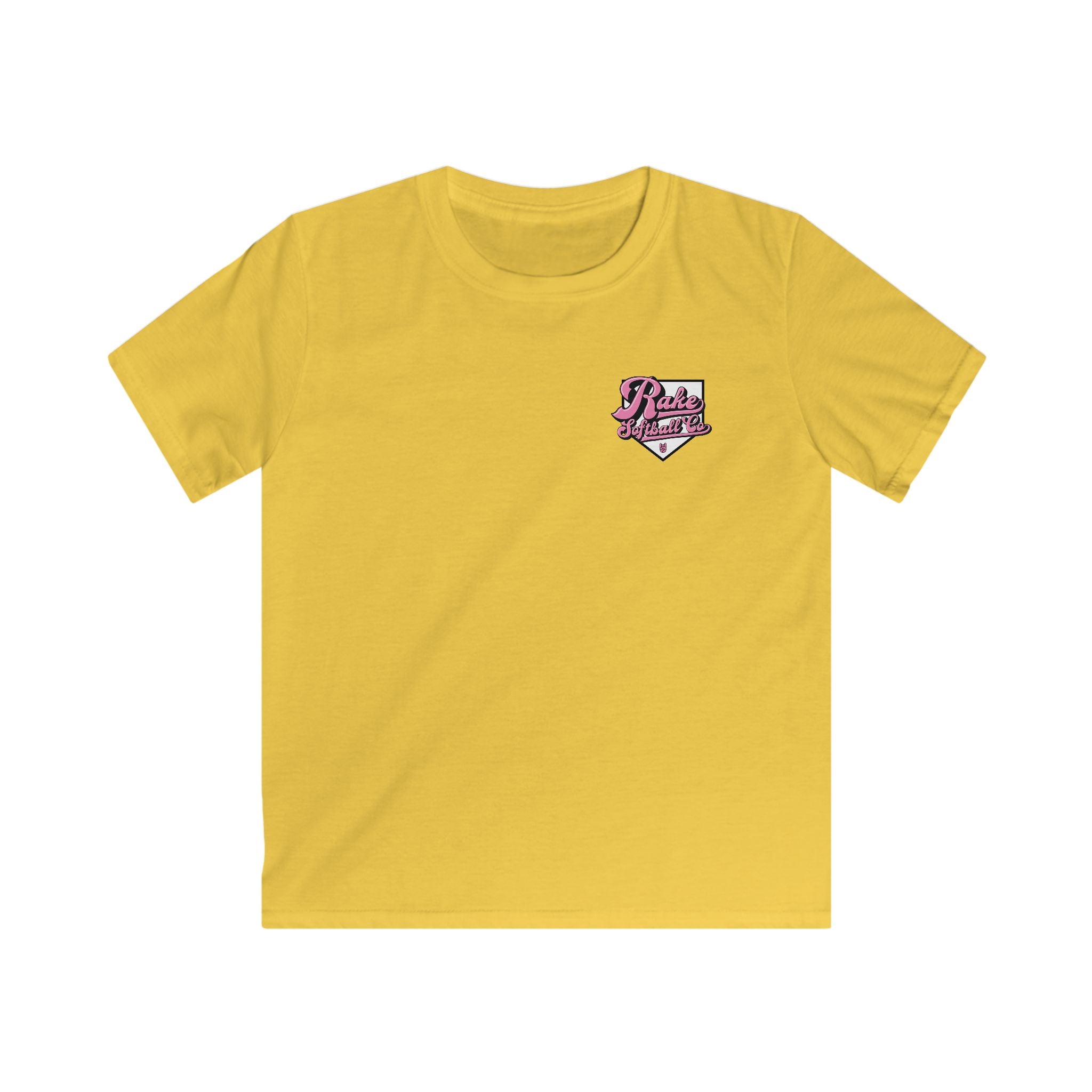 Kids Rake Softball Co. Tee - Rake Baseball Company - RAKE BASEBALL | BASEBALL T-SHIRT | BASEBALL CLOTHING | GOOD VIBES ONLY