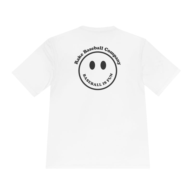 Baseball Is Fun Dry Fit Tee - Rake Baseball Company - RAKE BASEBALL | BASEBALL T-SHIRT | BASEBALL CLOTHING | GOOD VIBES ONLY