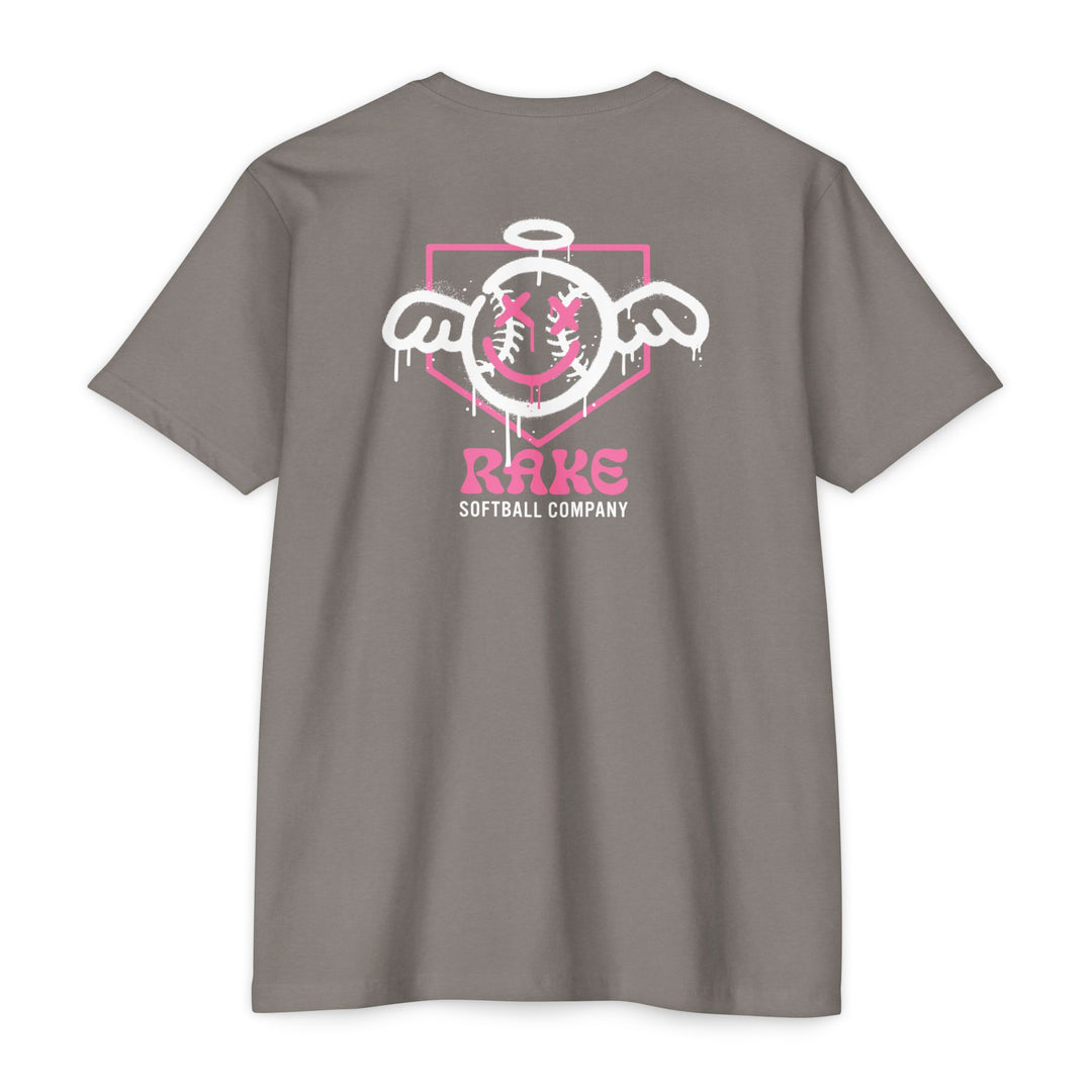 She Angel Drip Softball Tee - Rake Baseball Company - RAKE BASEBALL | BASEBALL T-SHIRT | BASEBALL CLOTHING | GOOD VIBES ONLY
