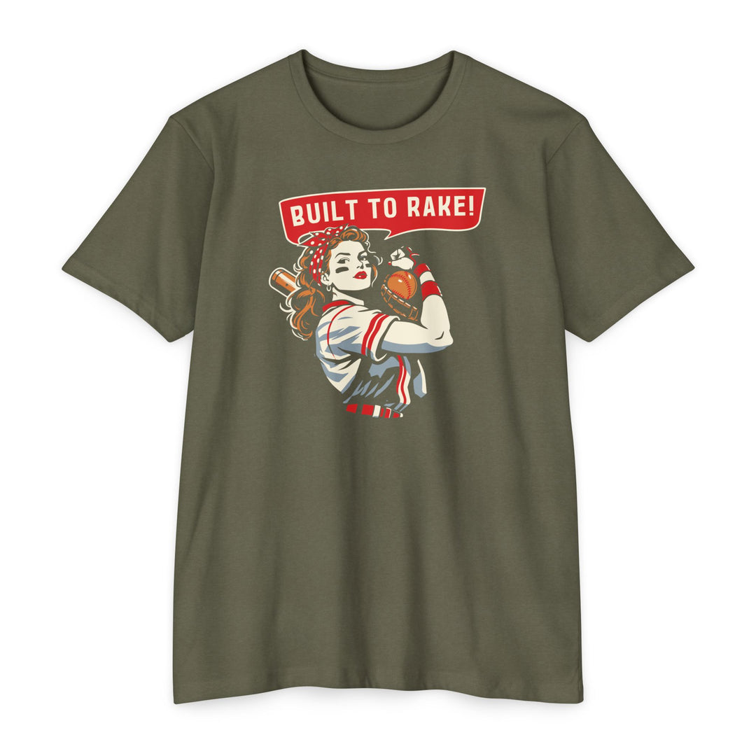 Built to Rake Softball Tee - Rake Baseball Company - RAKE BASEBALL | BASEBALL T-SHIRT | BASEBALL CLOTHING | GOOD VIBES ONLY
