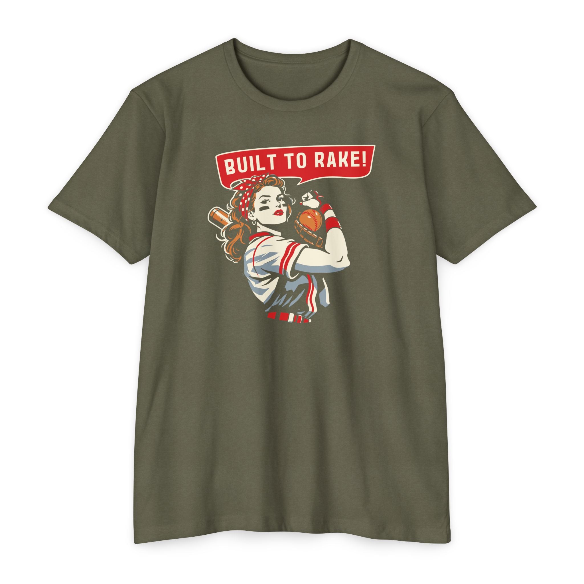 Built to Rake Softball Tee - Rake Baseball Company - RAKE BASEBALL | BASEBALL T-SHIRT | BASEBALL CLOTHING | GOOD VIBES ONLY