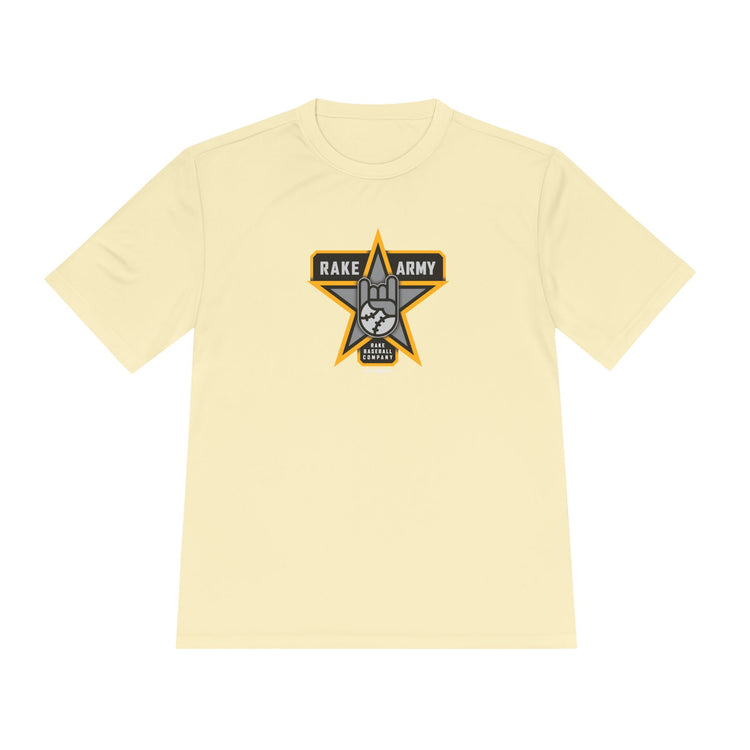 Rake Army Dry Fit Tee - Rake Baseball Company - RAKE BASEBALL | BASEBALL T-SHIRT | BASEBALL CLOTHING | GOOD VIBES ONLY