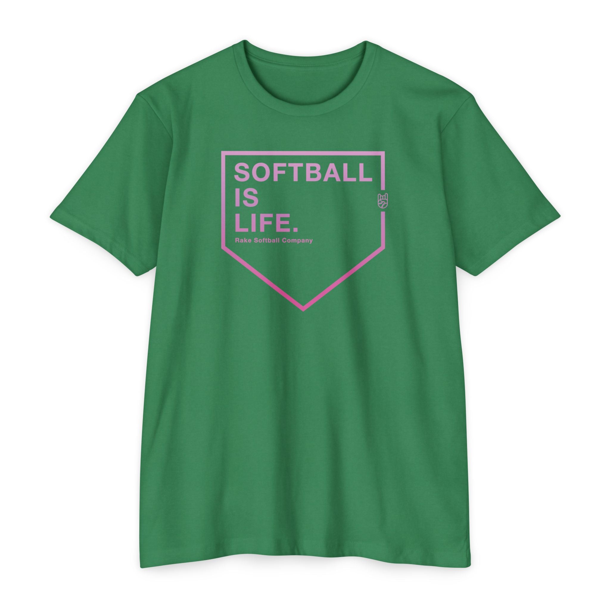 Softball Is Life Tee - Rake Baseball Company - RAKE BASEBALL | BASEBALL T-SHIRT | BASEBALL CLOTHING | GOOD VIBES ONLY