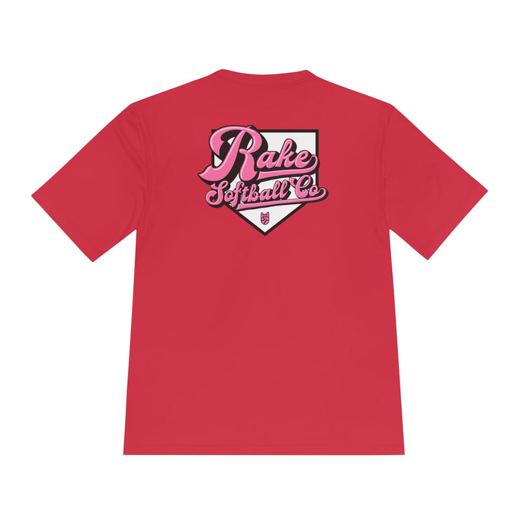 Rake Softball Co. Dry Fit Tee - Rake Baseball Company - RAKE BASEBALL | BASEBALL T-SHIRT | BASEBALL CLOTHING | GOOD VIBES ONLY