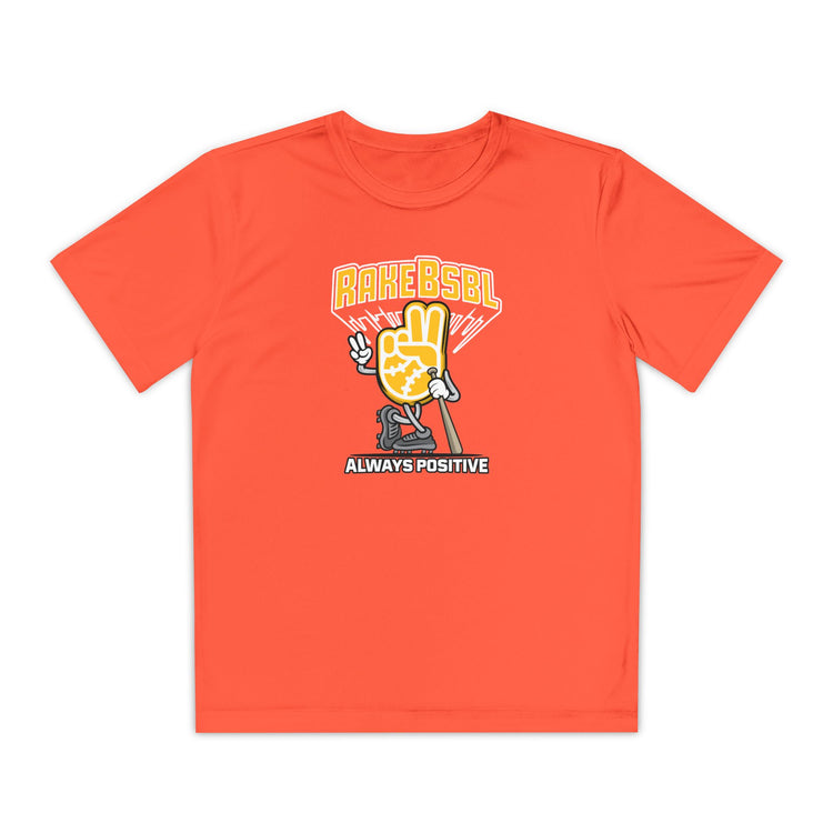 Kids "Always Positive" Dry Fit Tee - Rake Baseball Company - RAKE BASEBALL | BASEBALL T-SHIRT | BASEBALL CLOTHING | GOOD VIBES ONLY