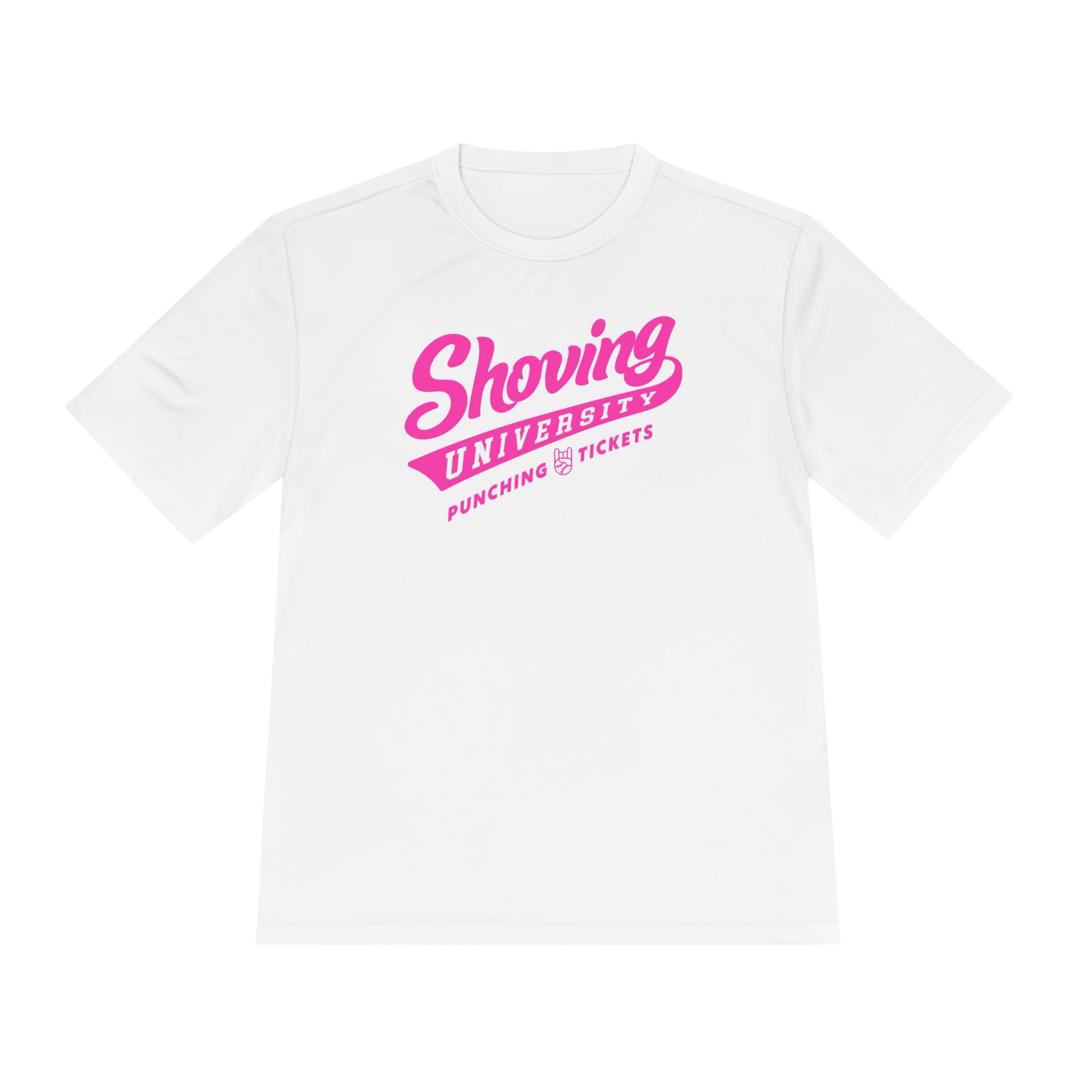 Shoving University Dry Fit Tee - Rake Baseball Company - RAKE BASEBALL | BASEBALL T-SHIRT | BASEBALL CLOTHING | GOOD VIBES ONLY