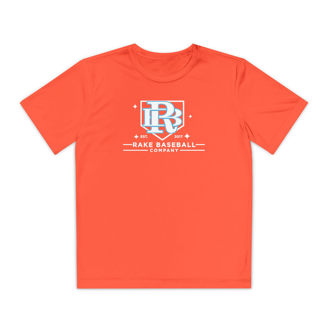 Kids Rake Baseball Homeplate Tee Dry Fit Tee - Rake Baseball Company - RAKE BASEBALL | BASEBALL T-SHIRT | BASEBALL CLOTHING | GOOD VIBES ONLY