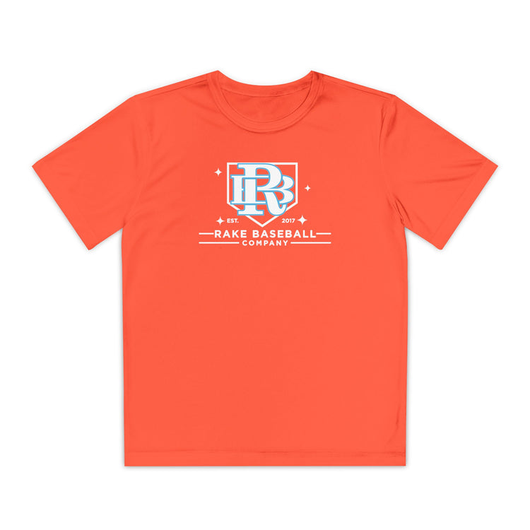 Kids Rake Baseball Homeplate Tee Dry Fit Tee - Rake Baseball Company - RAKE BASEBALL | BASEBALL T-SHIRT | BASEBALL CLOTHING | GOOD VIBES ONLY