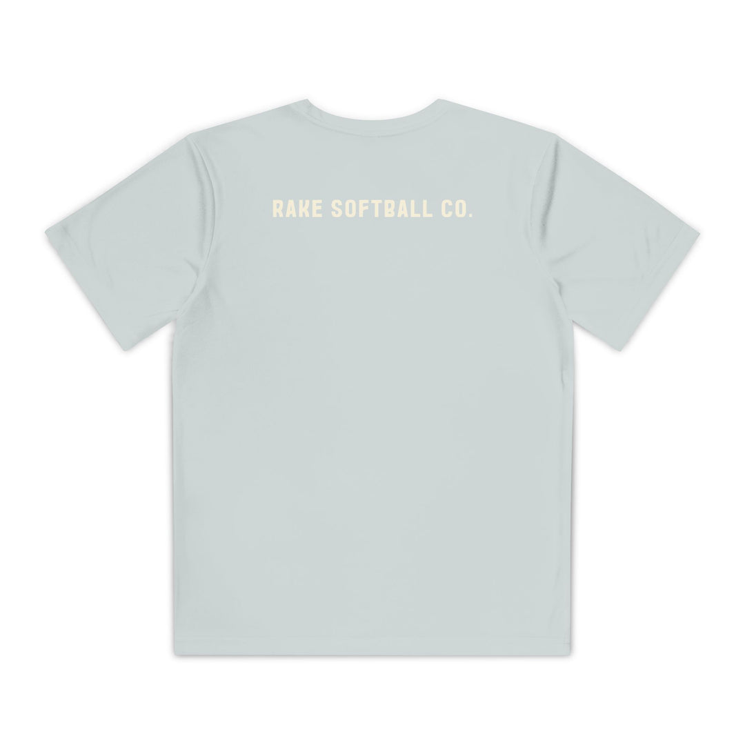 Kids Built To Rake Softball Dry Fit Tee - Rake Baseball Company - RAKE BASEBALL | BASEBALL T-SHIRT | BASEBALL CLOTHING | GOOD VIBES ONLY