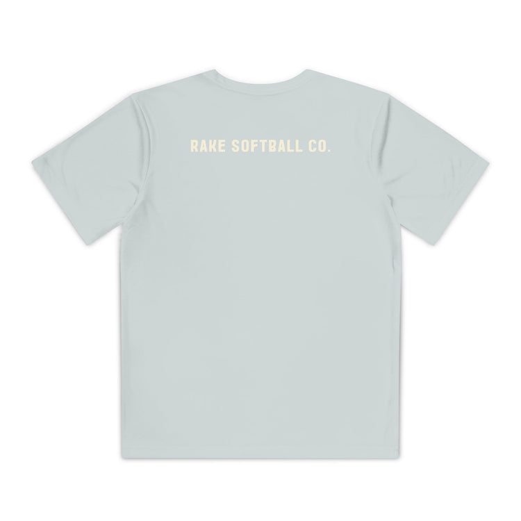 Kids Built To Rake Softball Dry Fit Tee - Rake Baseball Company - RAKE BASEBALL | BASEBALL T-SHIRT | BASEBALL CLOTHING | GOOD VIBES ONLY