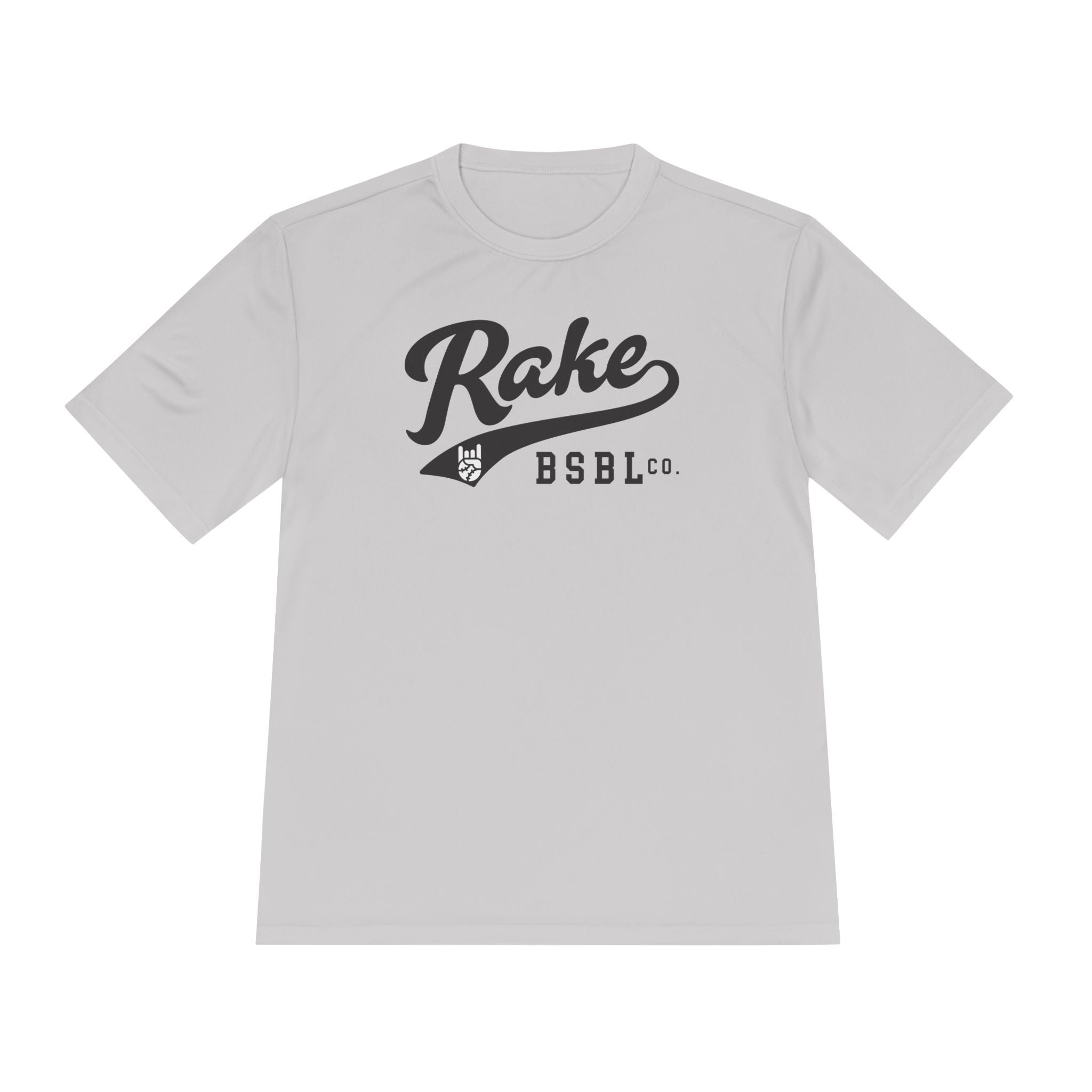 Rake Script Dry Fit Tee - Rake Baseball Company - RAKE BASEBALL | BASEBALL T-SHIRT | BASEBALL CLOTHING | GOOD VIBES ONLY