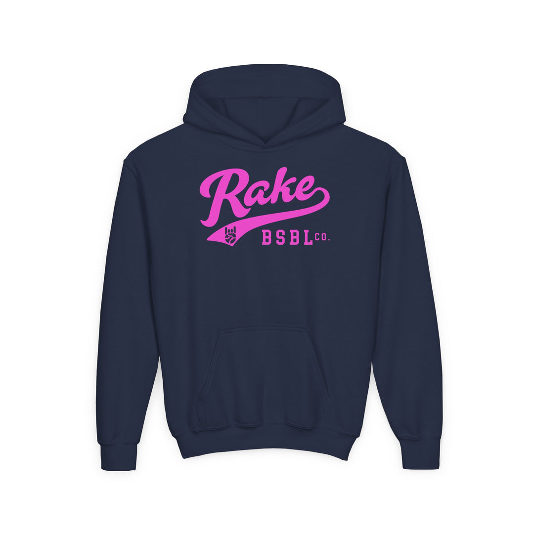 Kids Rake Script (Pink) Hoodie