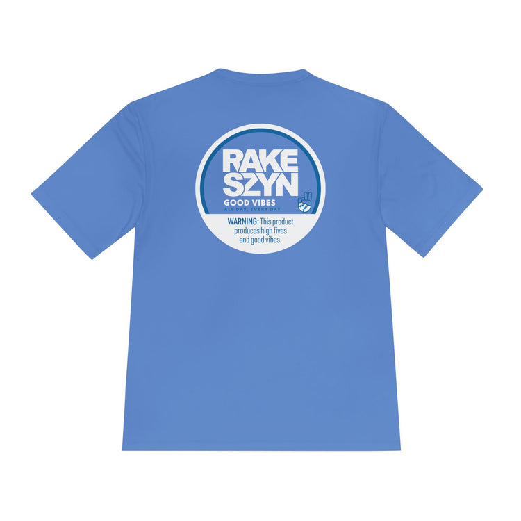 Rake SZYN Dry Fit Tee - Rake Baseball Company - RAKE BASEBALL | BASEBALL T-SHIRT | BASEBALL CLOTHING | GOOD VIBES ONLY