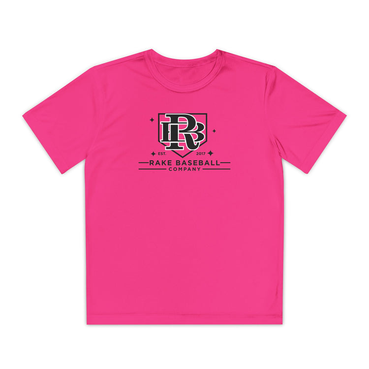 Kids Rake Baseball Homeplate Tee Dry Fit Tee - Rake Baseball Company - RAKE BASEBALL | BASEBALL T-SHIRT | BASEBALL CLOTHING | GOOD VIBES ONLY