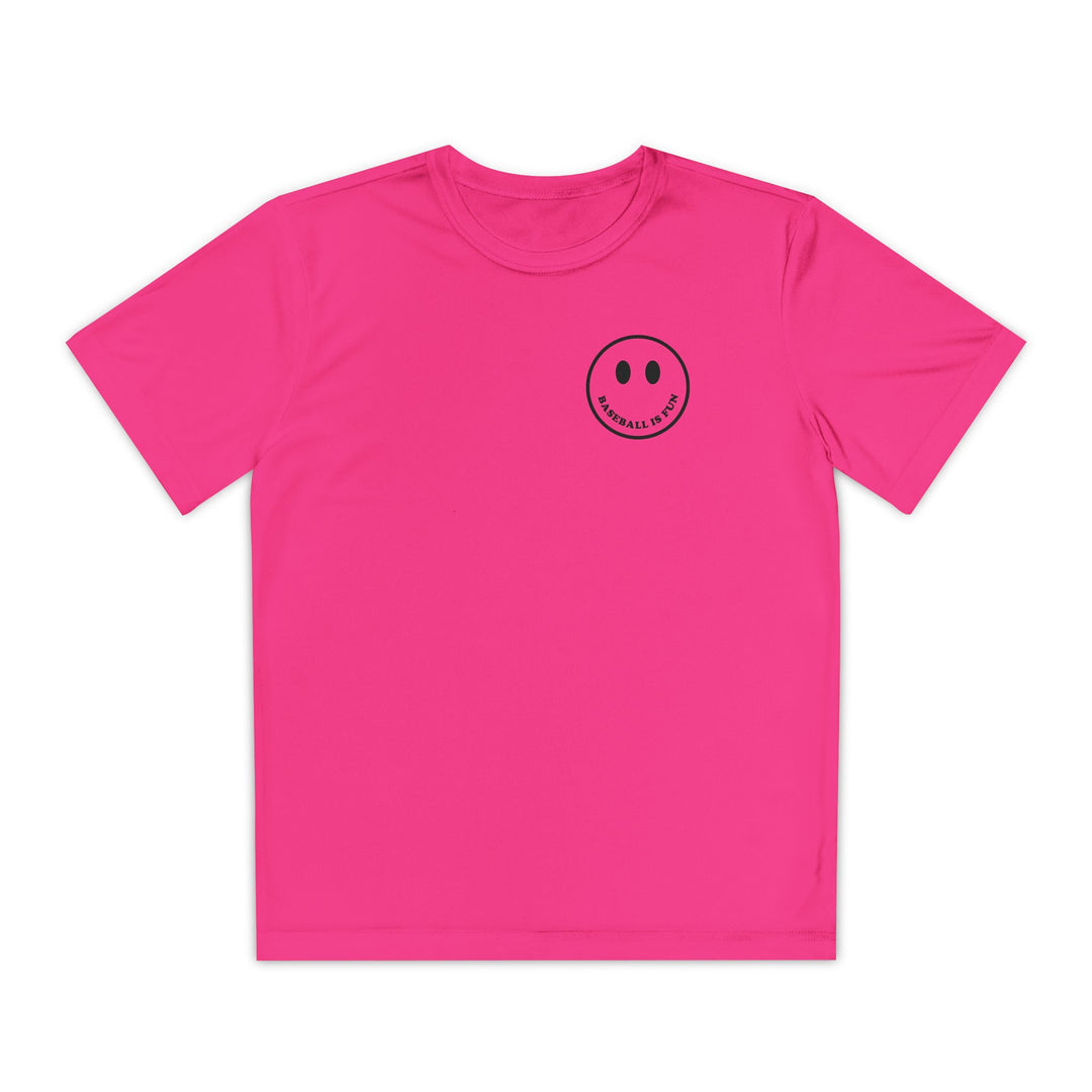 Kids Baseball Is Fun Dry Fit Tee - Rake Baseball Company - RAKE BASEBALL | BASEBALL T-SHIRT | BASEBALL CLOTHING | GOOD VIBES ONLY