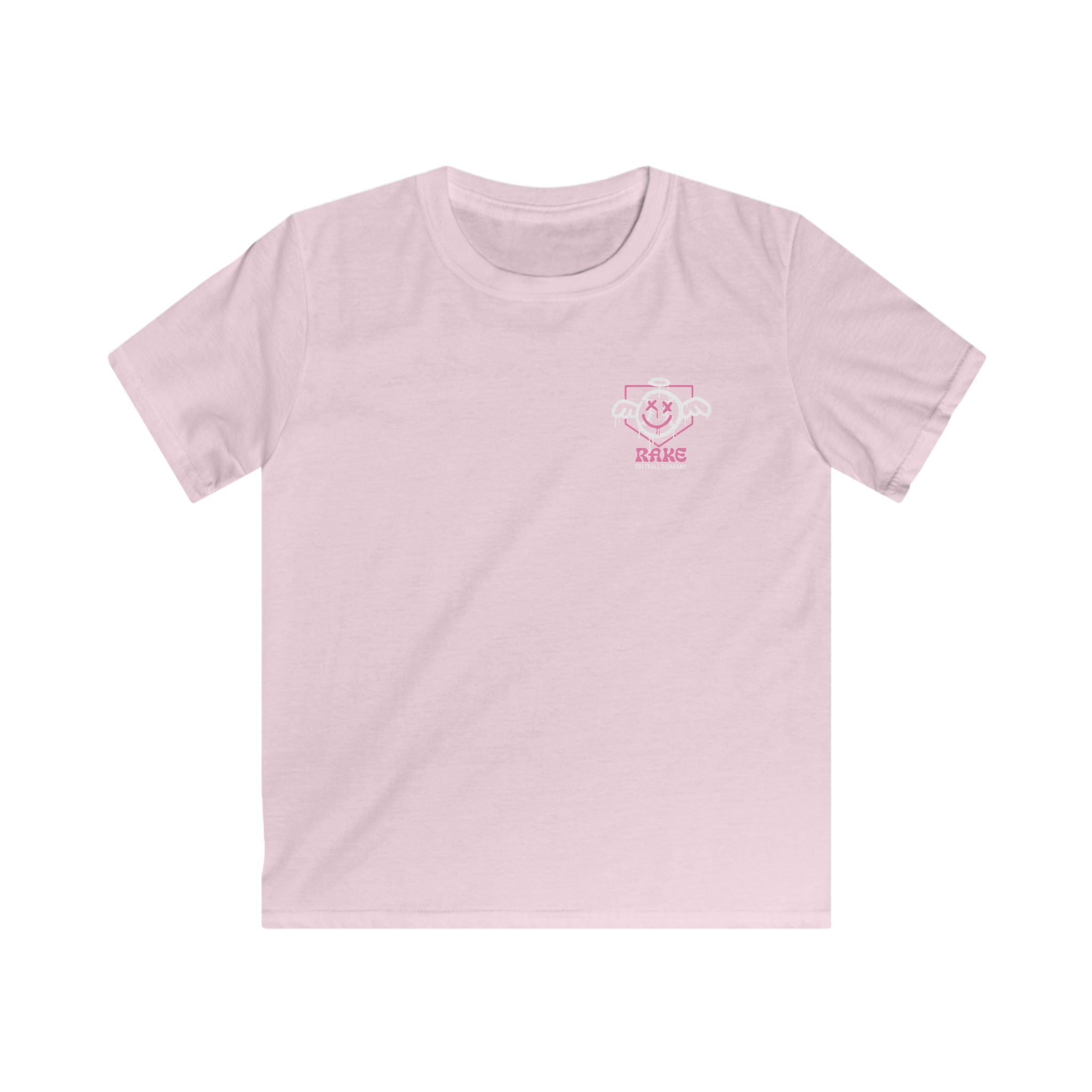 Kids She Angel Drip Softball Tee - Rake Baseball Company - RAKE BASEBALL | BASEBALL T-SHIRT | BASEBALL CLOTHING | GOOD VIBES ONLY